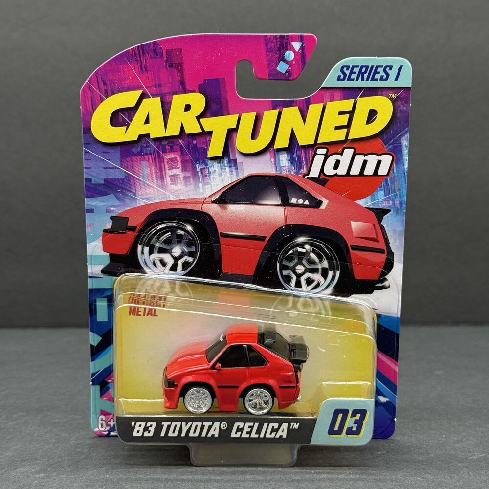 JDM 2025 Series 1 Car Tuned #03 Red ‘83 Toyota Celica Diecast Car